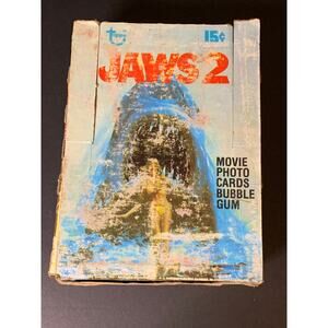 1978 Topps Jaws 2 Wax Box Movie Photo Cards Vintage Sealed Packs